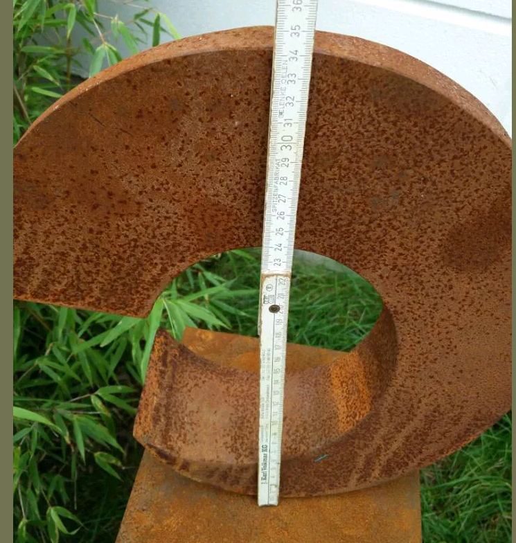 Noble rust garden plug garden sculpture rust garden figures luck symbol H94*34cm