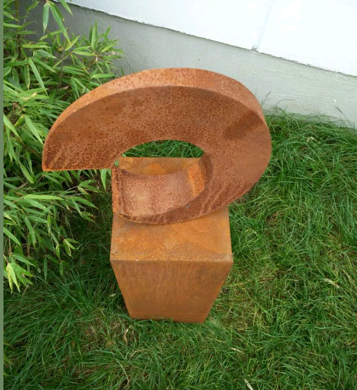 Edelrost GartenStecker Gartenskulptur Rost GartenFiguren Glück Symbol H94*34cm