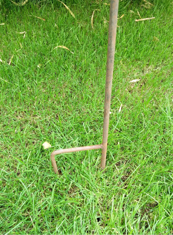 Garden stake, garden rose, bed stake, rust, garden decoration, flowers, metal 110cm 029461-1