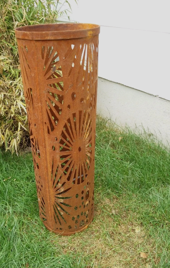 Garden column, rust, garden decoration, garden light column rust metal H80cm