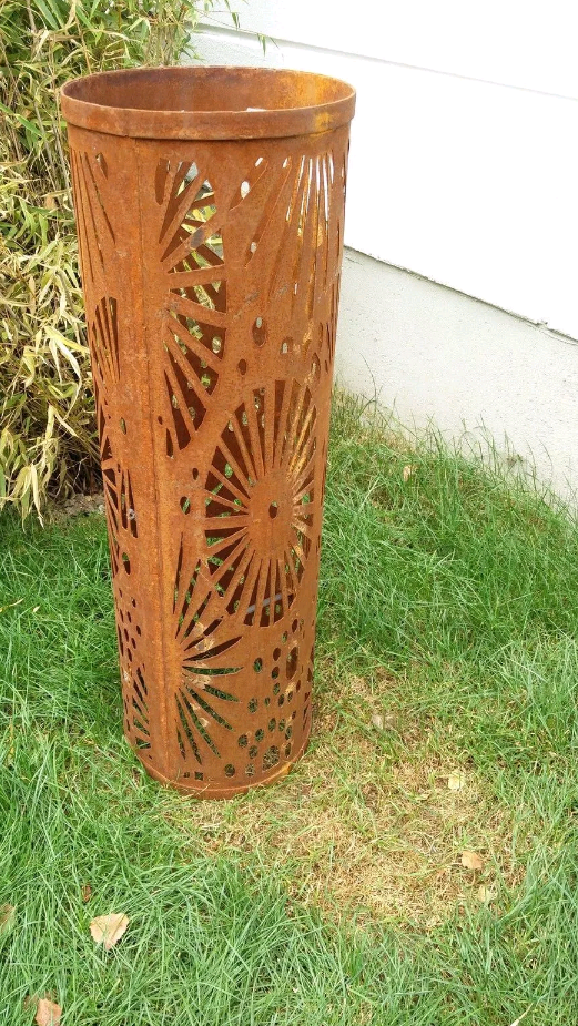 Garden column, rust, garden decoration, garden light column rust metal H80cm