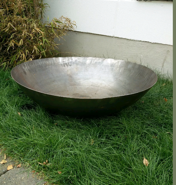 Fire bowl natural color plant bowl no rust 90cm 1.8mm garden decoration metal decoration