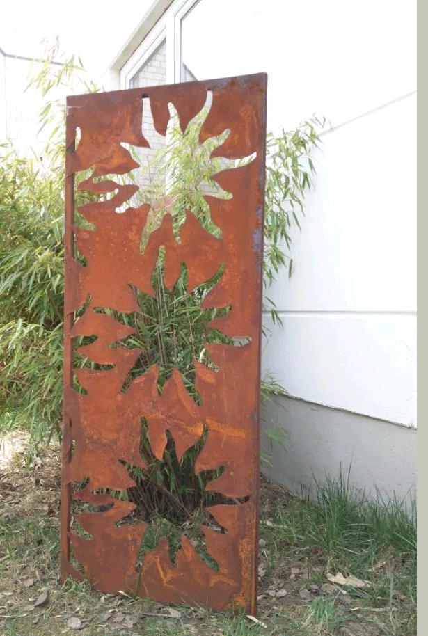 Patina garden wall privacy screen 031753-2,H125*W50cm 1.2mm