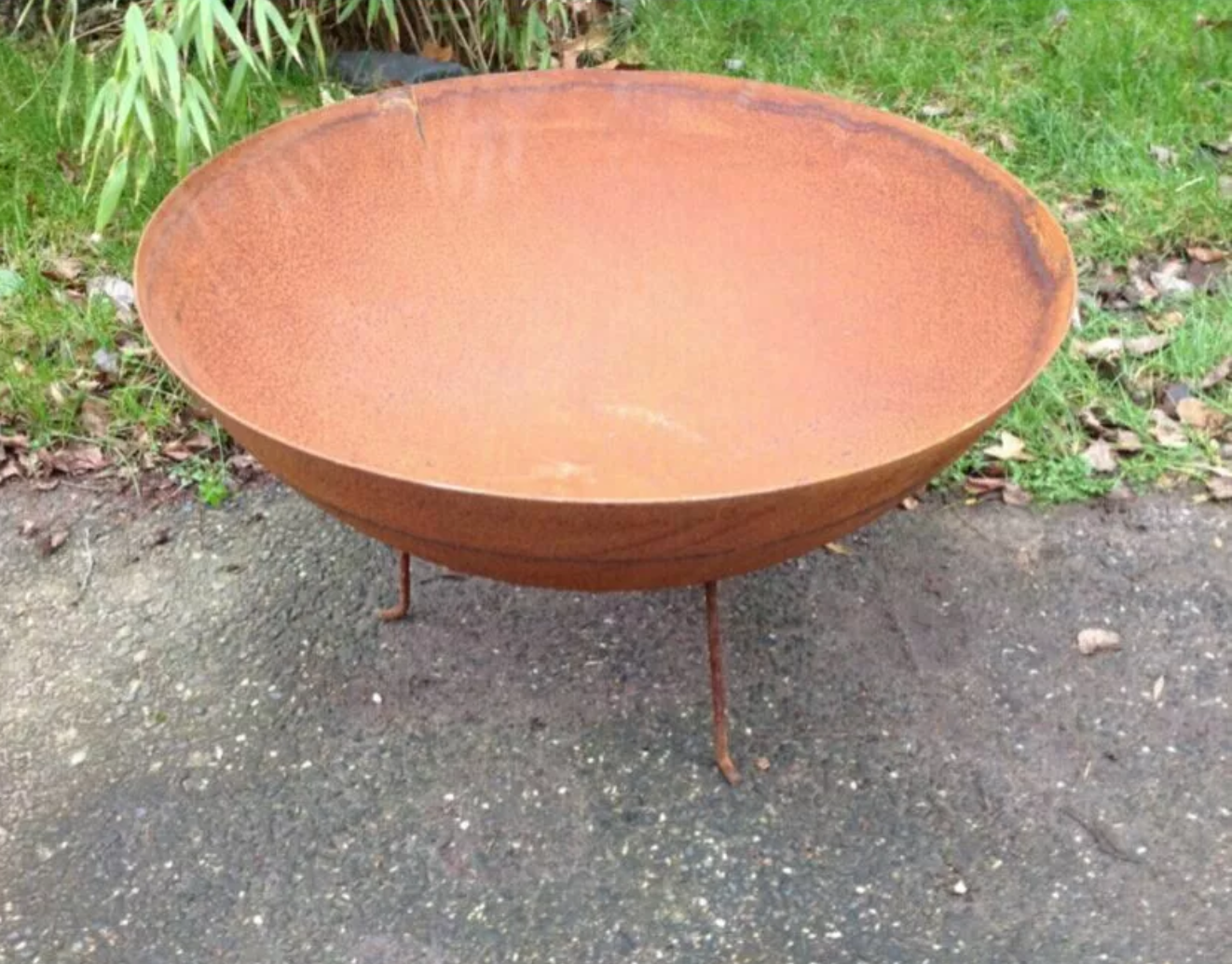 Rust fire bowl, plant bowl, metal thickness: 2mm, without stand,