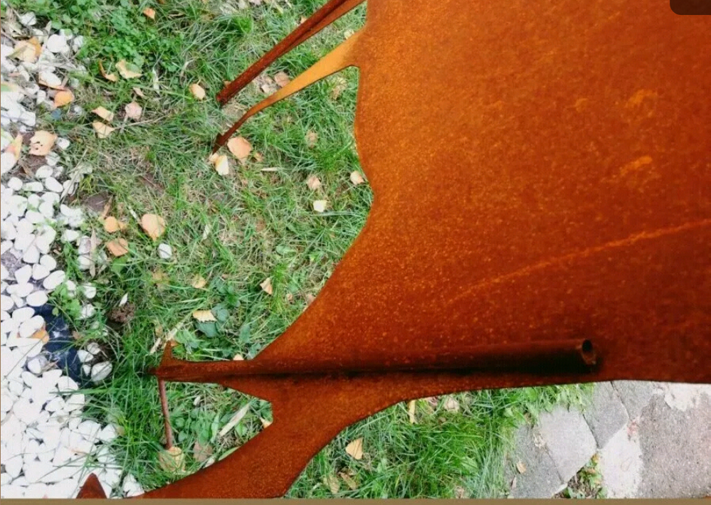 Edelrost Garten Hirsch Metall Rost Figuren Rost Reh 031856 L60 H50cm ...
