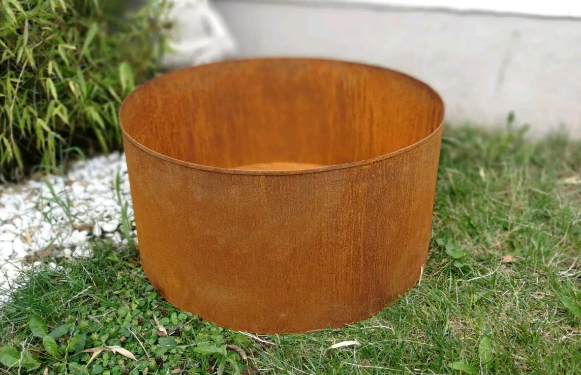 Edelrost flowerpot rust plant bowl garden bowl planter round