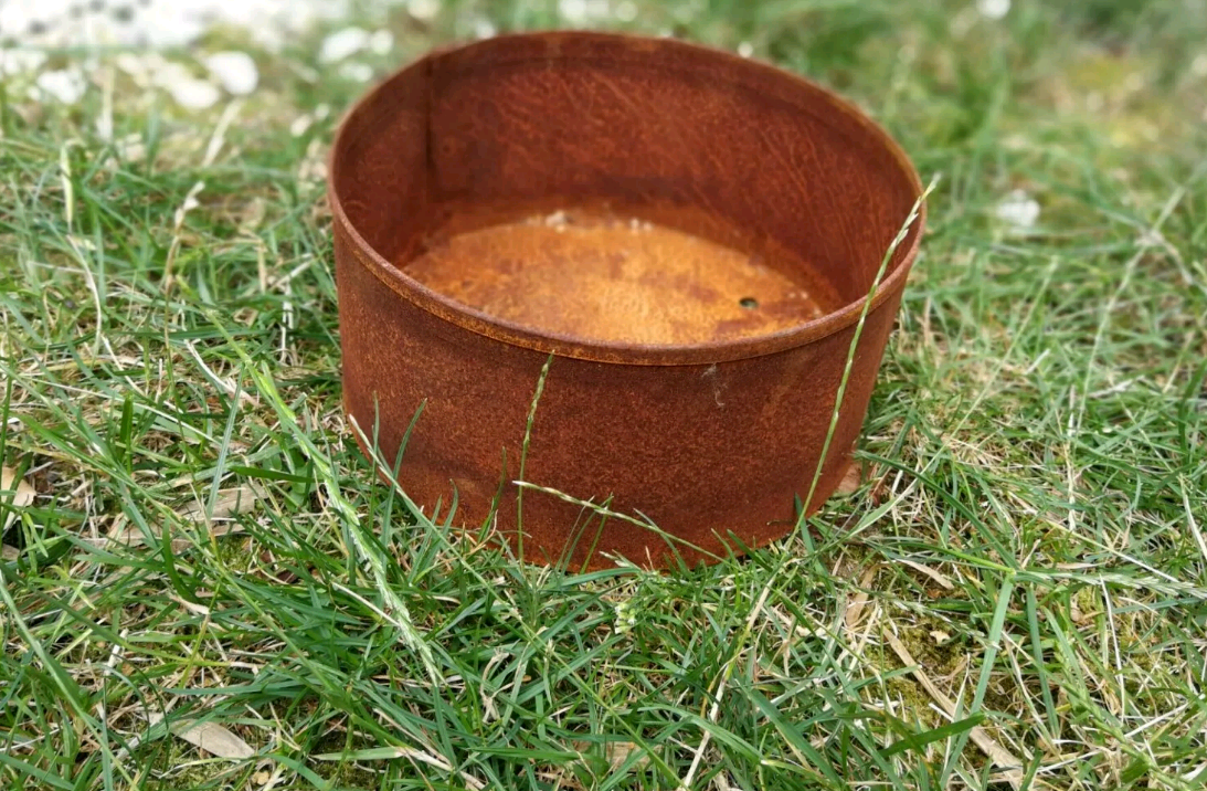 Edelrost flowerpot rust plant bowl garden bowl planter round