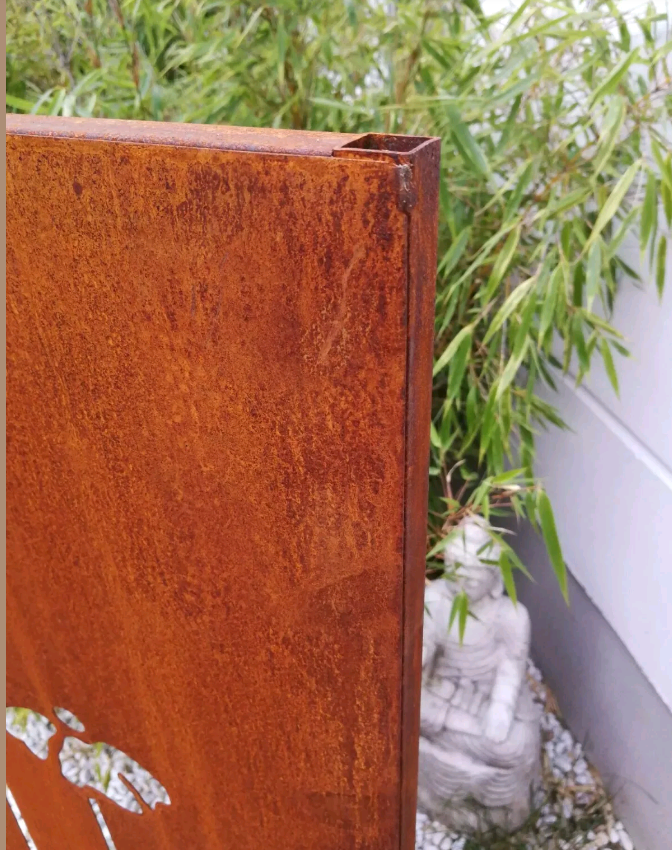 Patina privacy screen wall rust privacy screen garden accessories 032005-1 H75*150cm