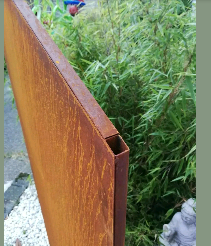 Rust garden privacy screen rust garden privacy screen made of metal H150*50cm 031651-2