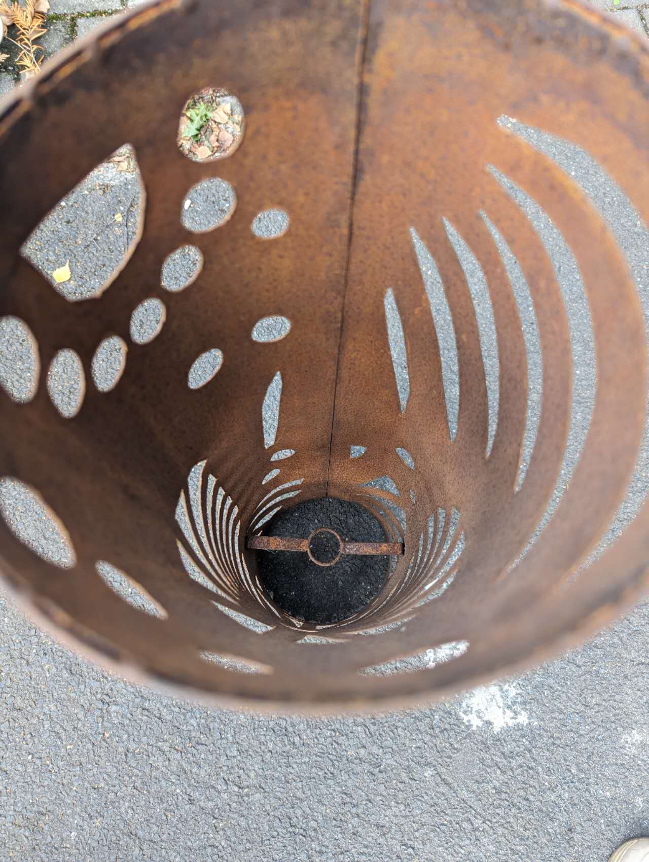 Garden column, rust, garden decoration, garden light column rust metal H80cm