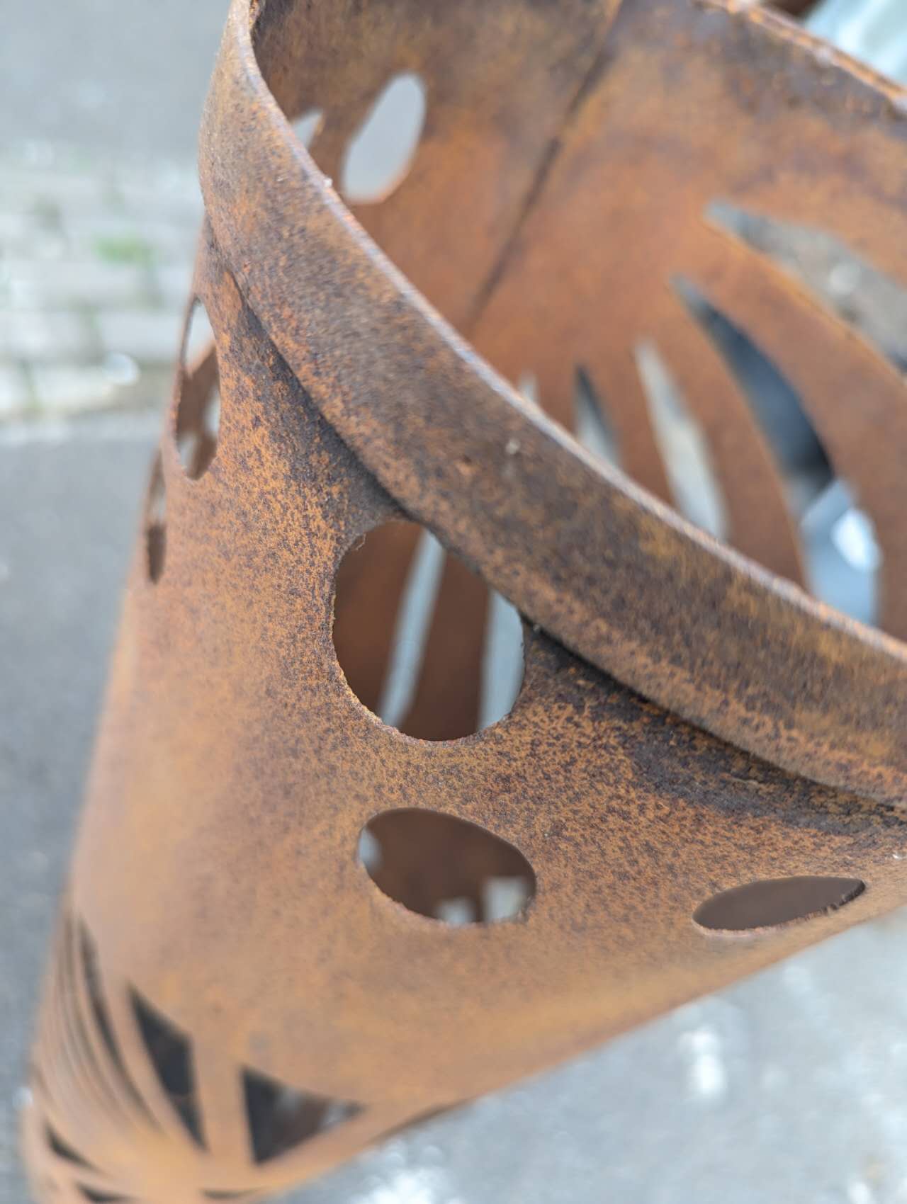 Garden column, rust, garden decoration, garden light column rust metal H80cm