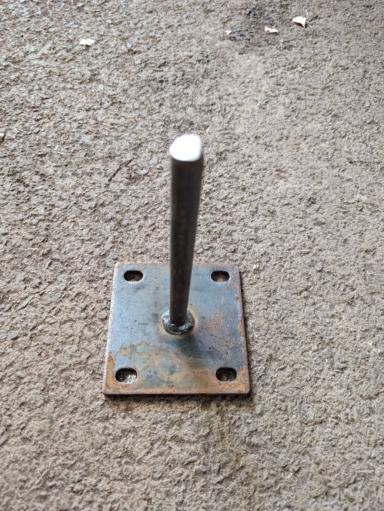 Pfostenfuß für Zaunpfahl ,Erdanker für Sichtschutzwand aus Metall 032332-1