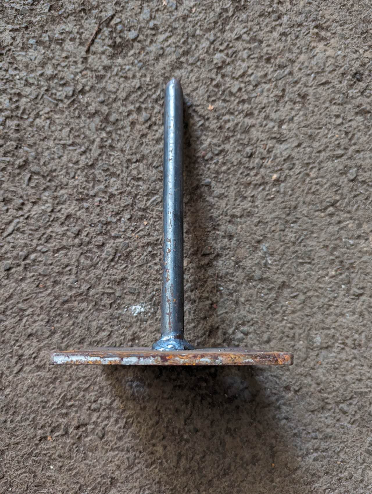 Pfostenfuß für Zaunpfahl ,Erdanker für Sichtschutzwand aus Metall 032332-1