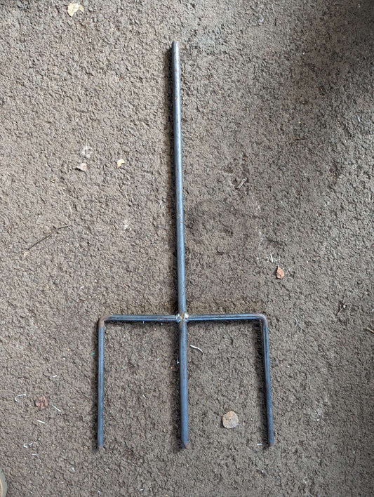 Pfostenfuß für Zaunpfahl ,Erdanker für Sichtschutzwand aus Metall 032331