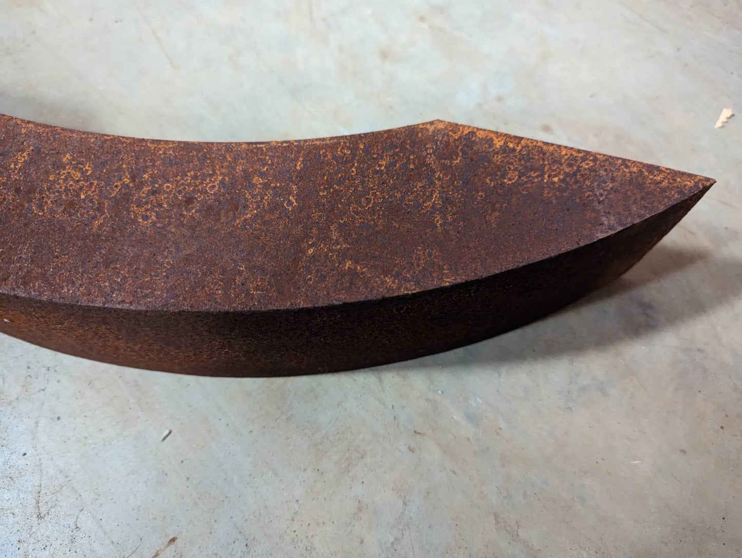 2St. in Set Edelrost Garten Blumentopf aus Metall 032286 ，klein ，52 cm lang，7 cm hoch