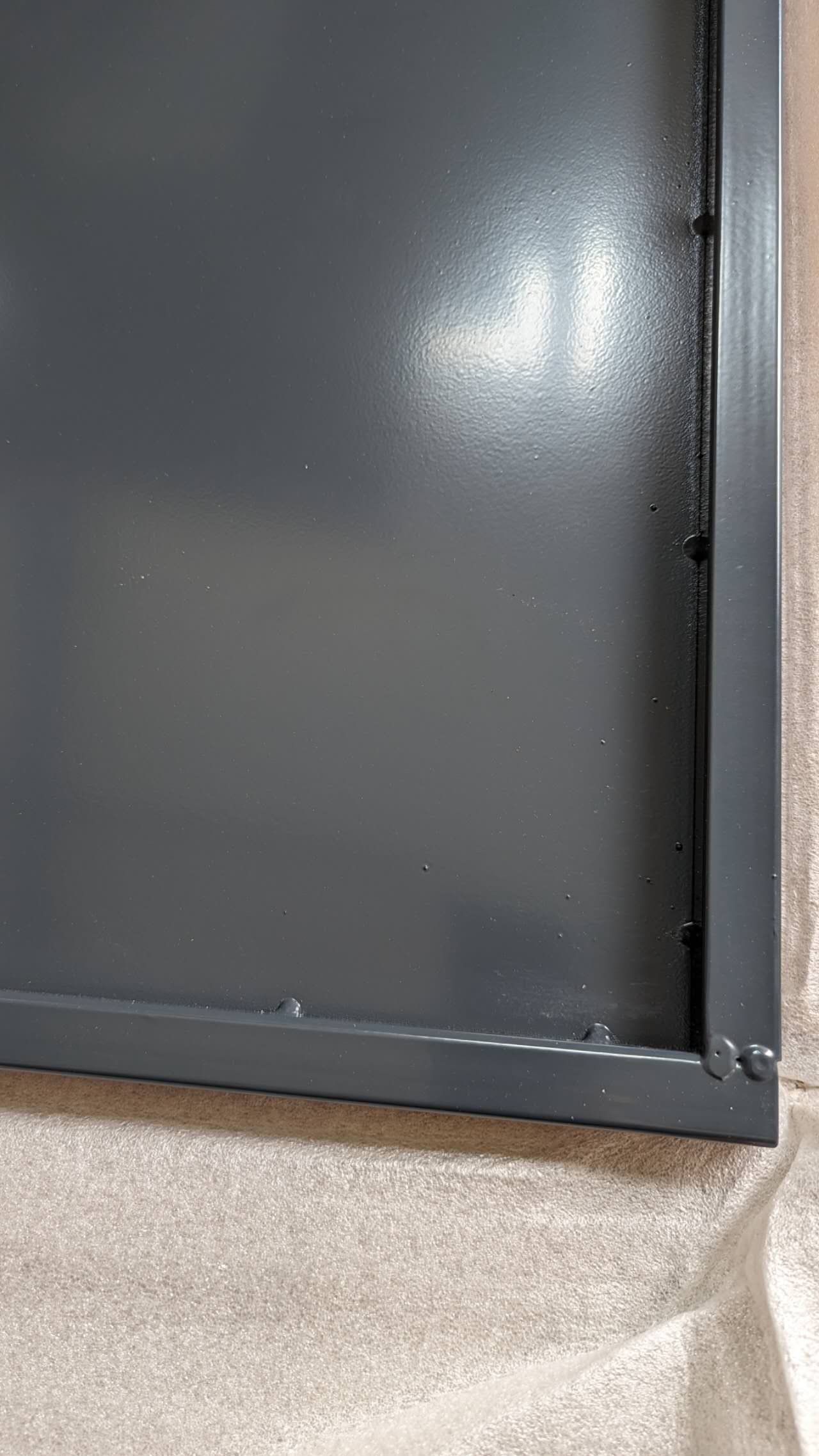 Schilfrohr afschermwand antraciet metaal 1mm afscherming B75 H150cm 031912-2SP
