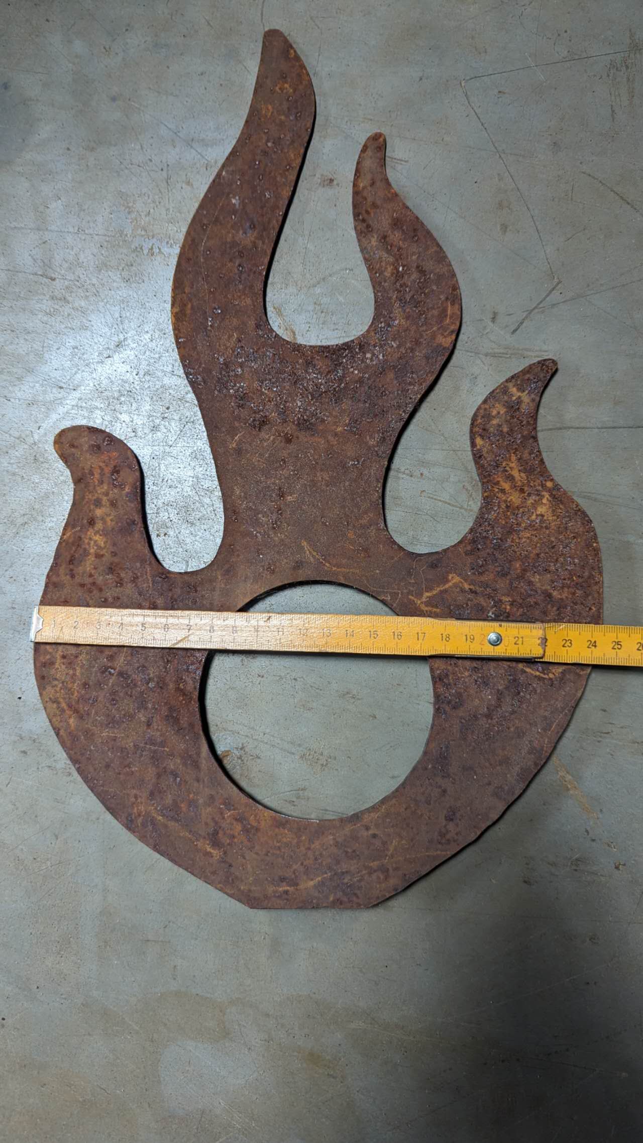 Die einzige ！Edelrost Gartenstecker  , Gartendeko aus Metall ,Höhe 140 cm