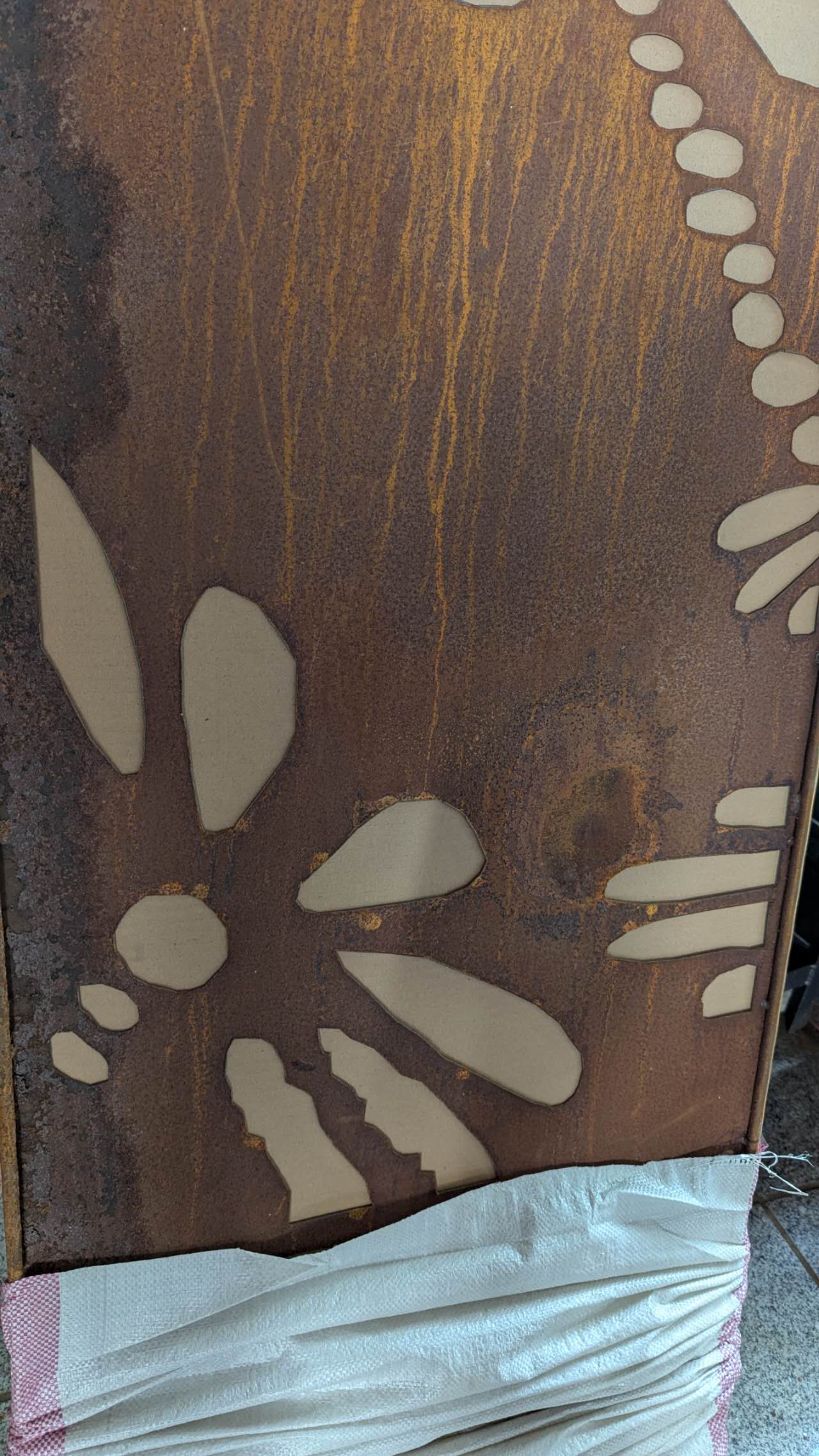 Garten Sichtschutzwand aus Metall , S 10