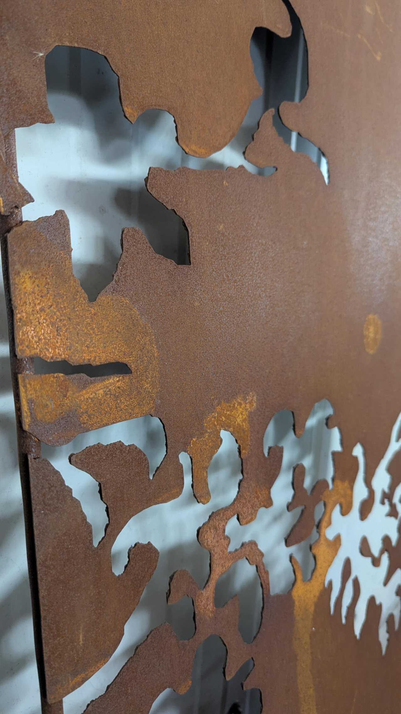 Garten Sichtschutzwand aus Metall , S 11