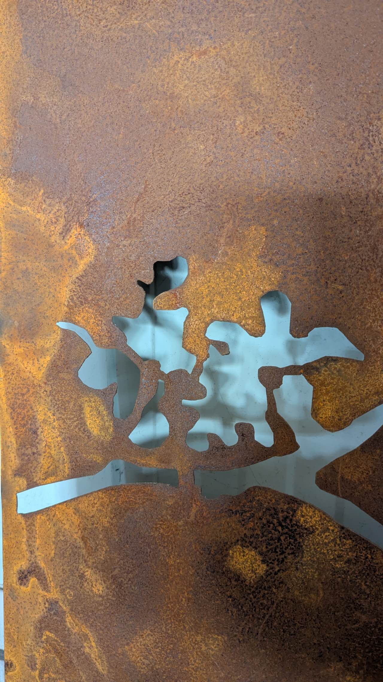 Garten Sichtschutzwand aus Metall , S 12