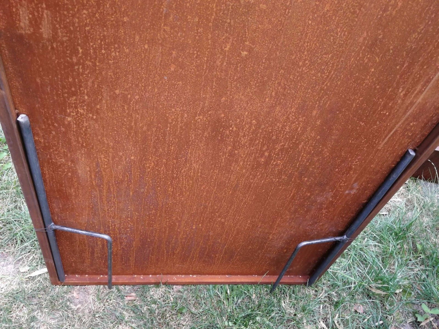 Rust garden privacy screen, rust privacy screen made of metal 1mm, bamboo 031663