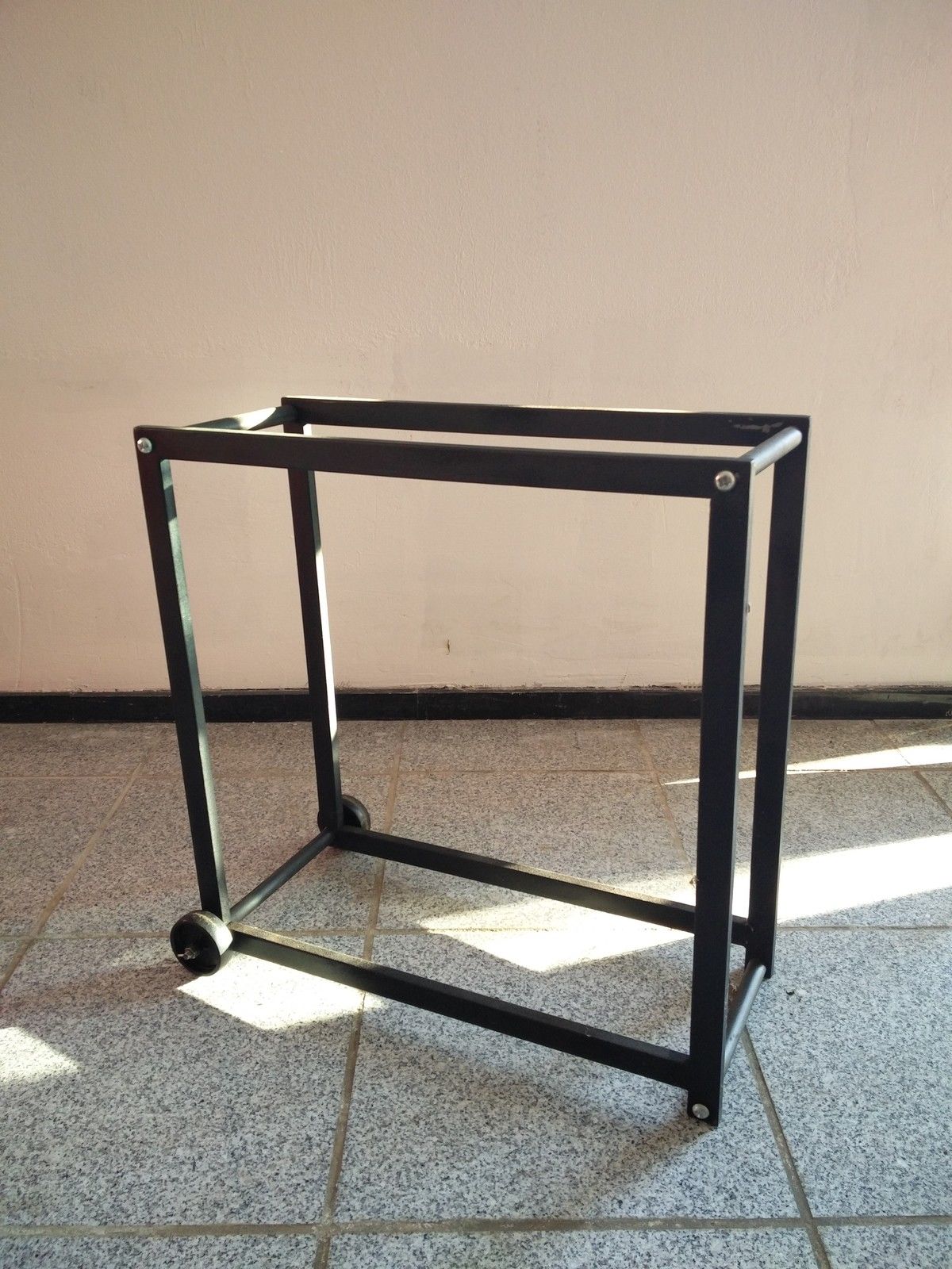 Black firewood rack firewood stand 65cm