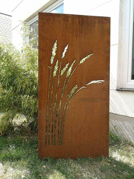 Privacy screen H150*75cm made of Corten steel 1.6mm 031912-2C