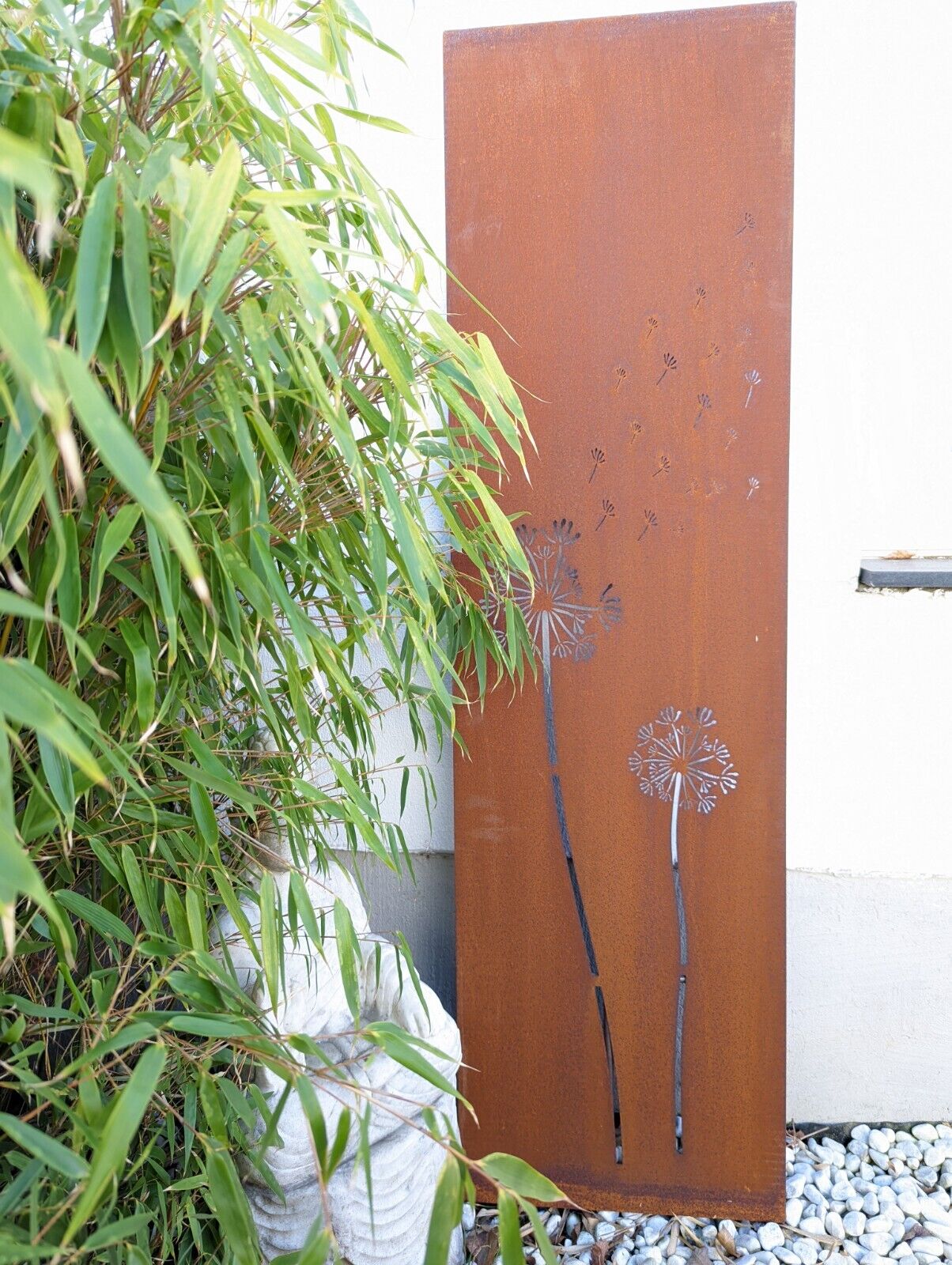 Patina garden privacy screen rust privacy screen metal 1mm W35 H 125cm 032096-5