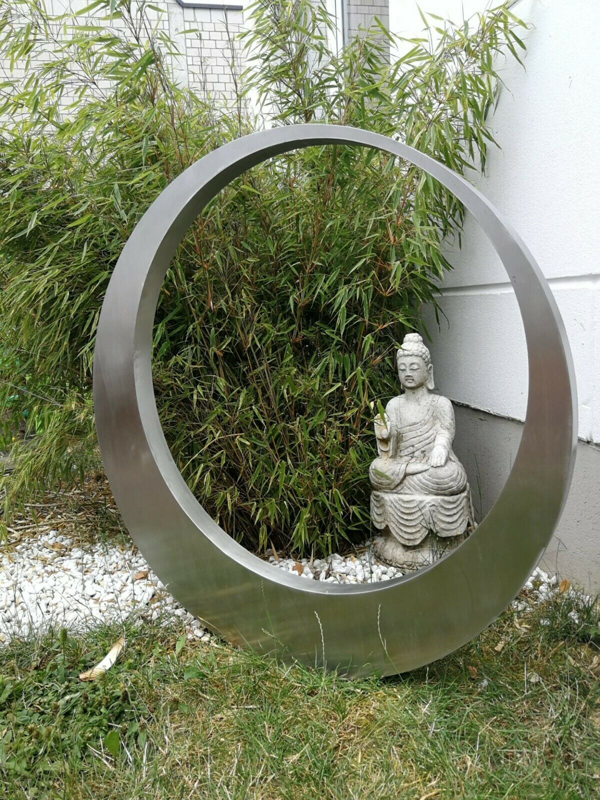 2er Set Gartenstecker Edelstahl Auge, 75 cm und 55 cm ,031510-1S,03151 – Sino Han