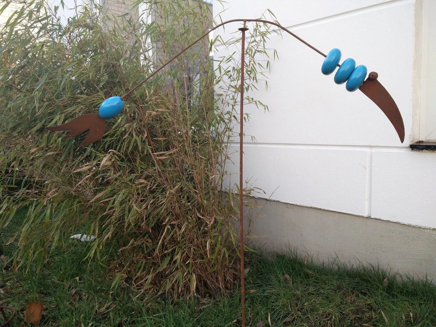 Edelrost Balance Tuinprikker Tuin Keramische prikker Hoogte 105cm