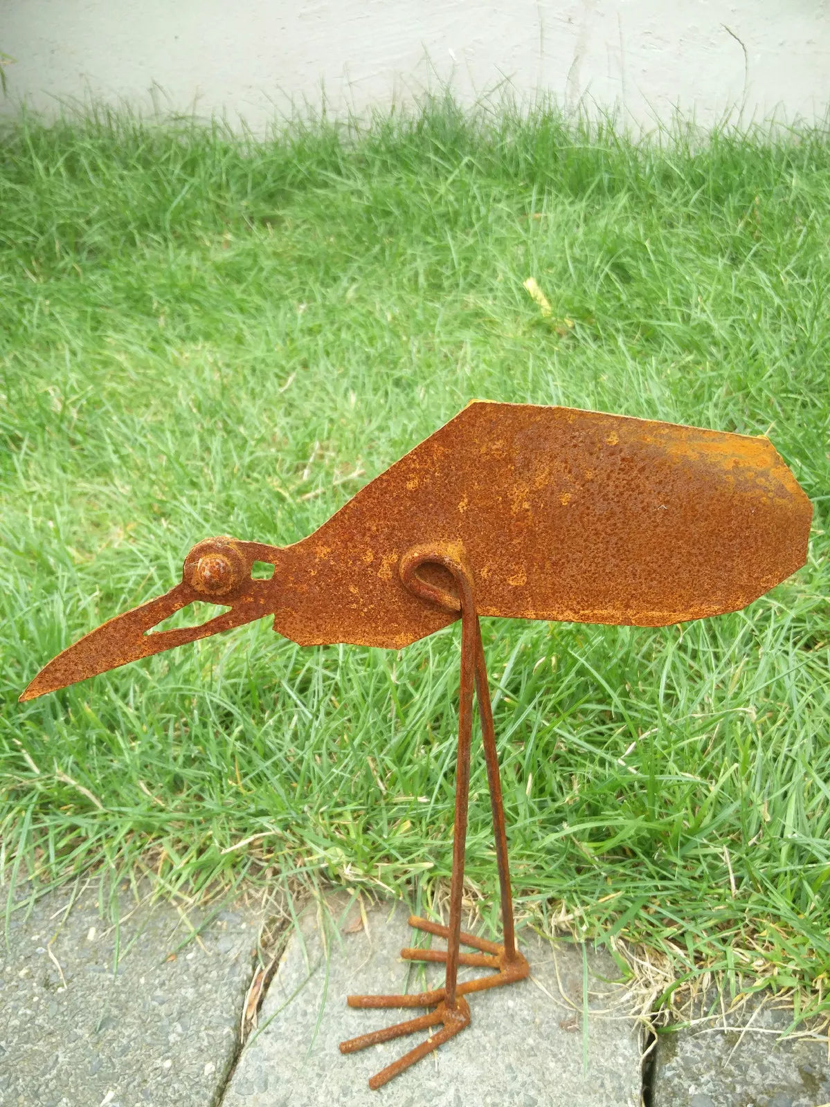 Edelrost Garten Vogel Gartendeko aus Metall 1mm , 25*25cm